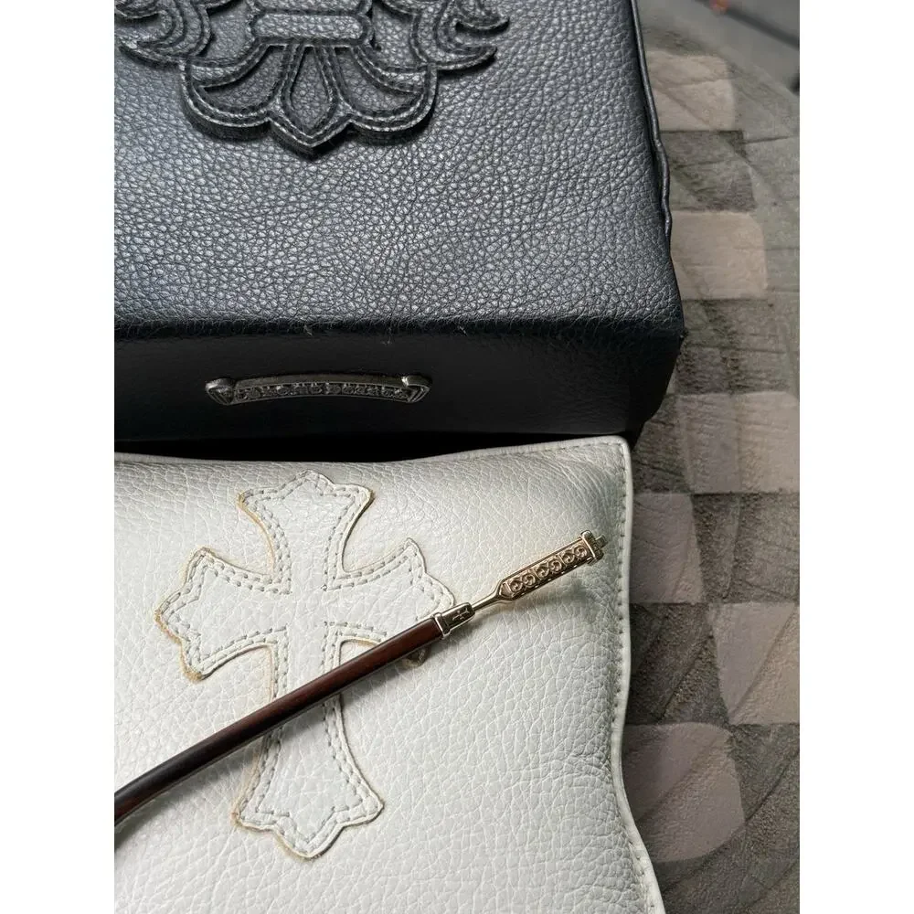 Chrome Hearts Vertical Smile Wood Right Temple Gold Plated Hardware Rare